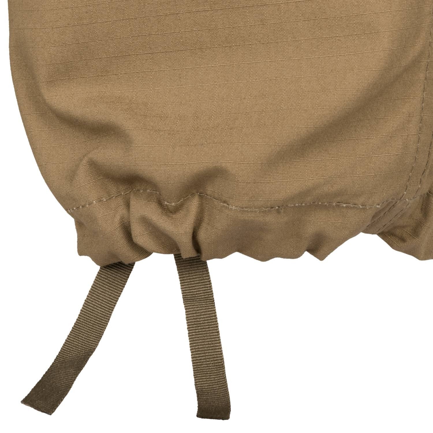 Pantalones BDU rip-stop, cierre de botones, tiras laterales y cordones en los tobillos