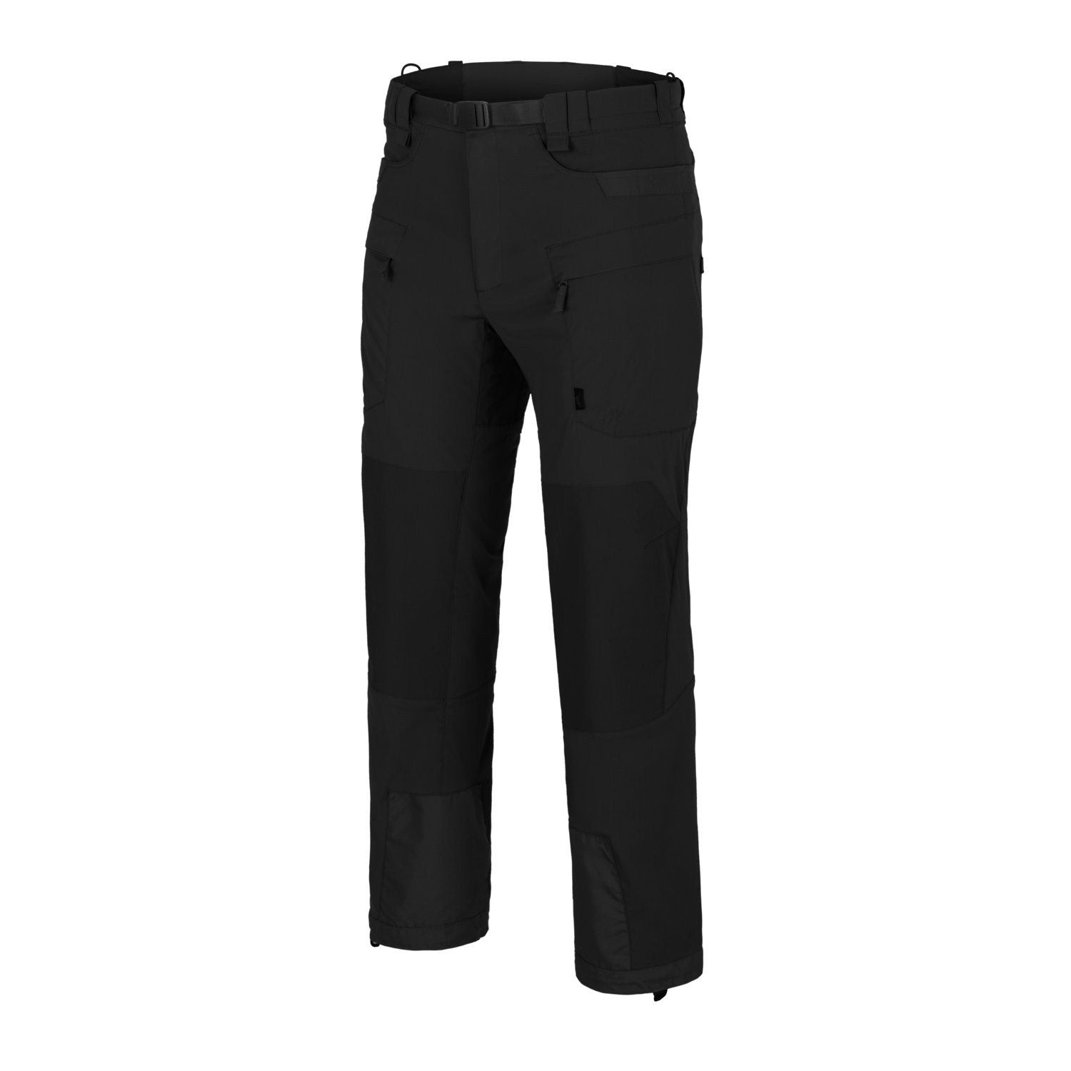 Pantalones BLIZZARD StormStretch® negros Helikon-Tex, softshell, 6 bolsillos, VersaStretch y StormStretch®