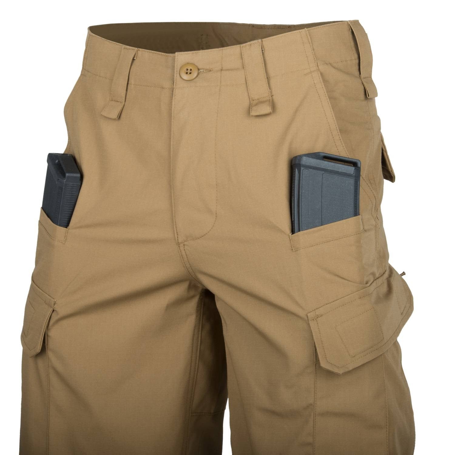 Pantalones cortos CPU rip-stop negros Helikon-Tex
