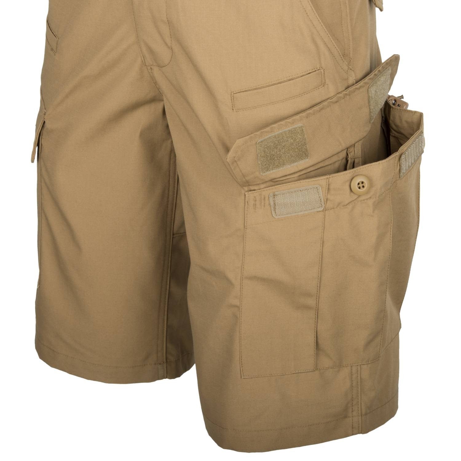 Pantalones cortos CPU rip-stop negros Helikon-Tex