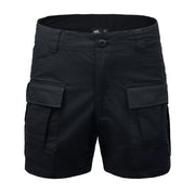 Pantalones cortos cargo rip-stop stretch negros