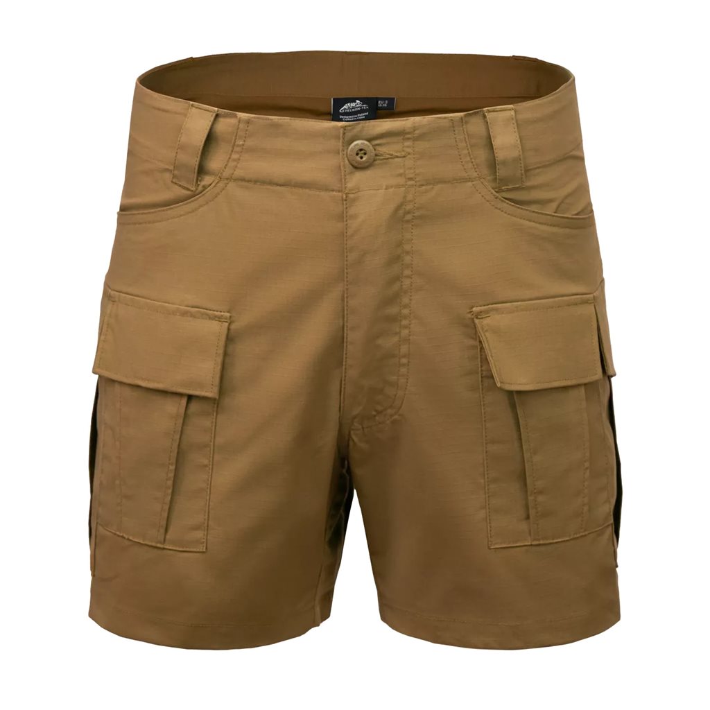 Pantalones cortos cargo COYOTE rip-stop stretch