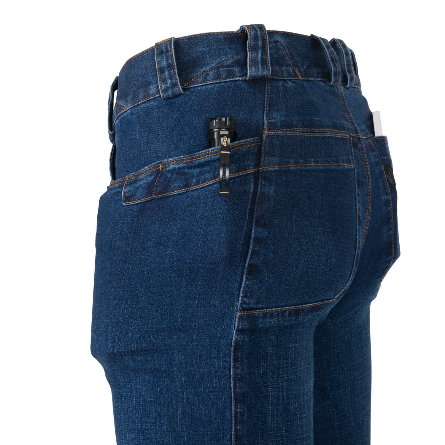 Pantalones tácticos COVERT denim azul HELIKON con múltiples bolsillos