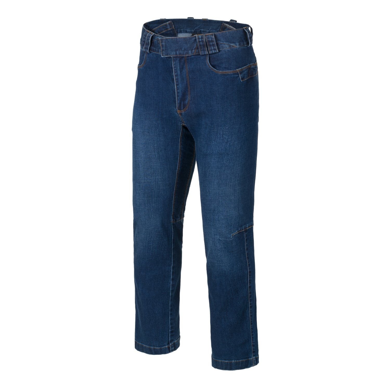 Pantalones tácticos COVERT denim azul HELIKON con múltiples bolsillos