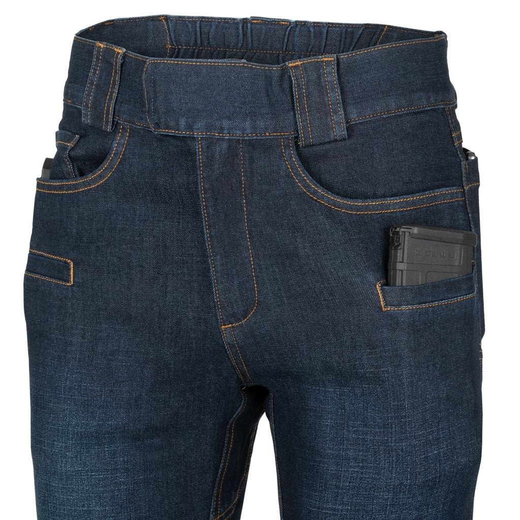 Pantalones vaqueros tácticos GREYMAN JEANS® gris con múltiples bolsillos