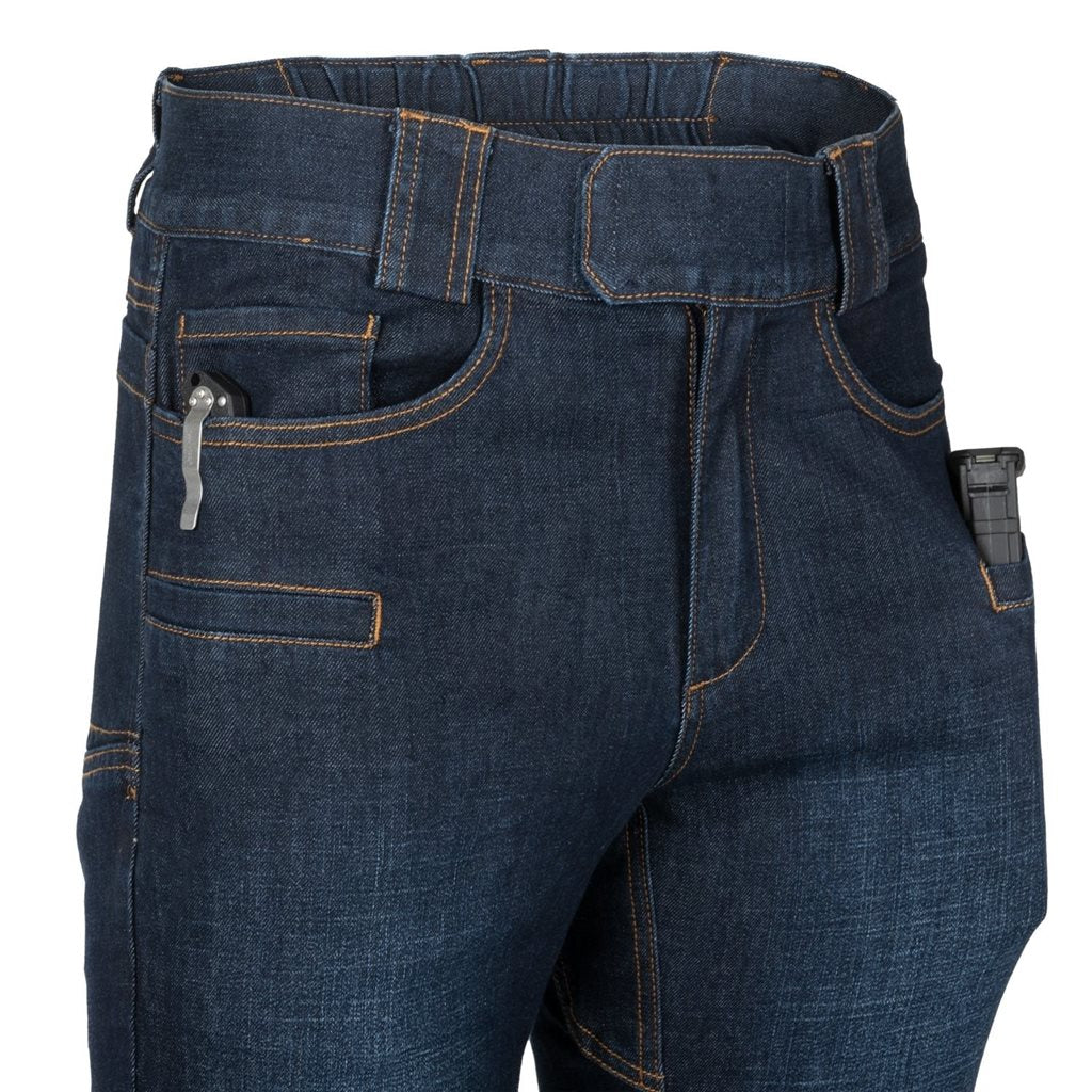 Pantalones vaqueros tácticos GREYMAN JEANS® gris con múltiples bolsillos