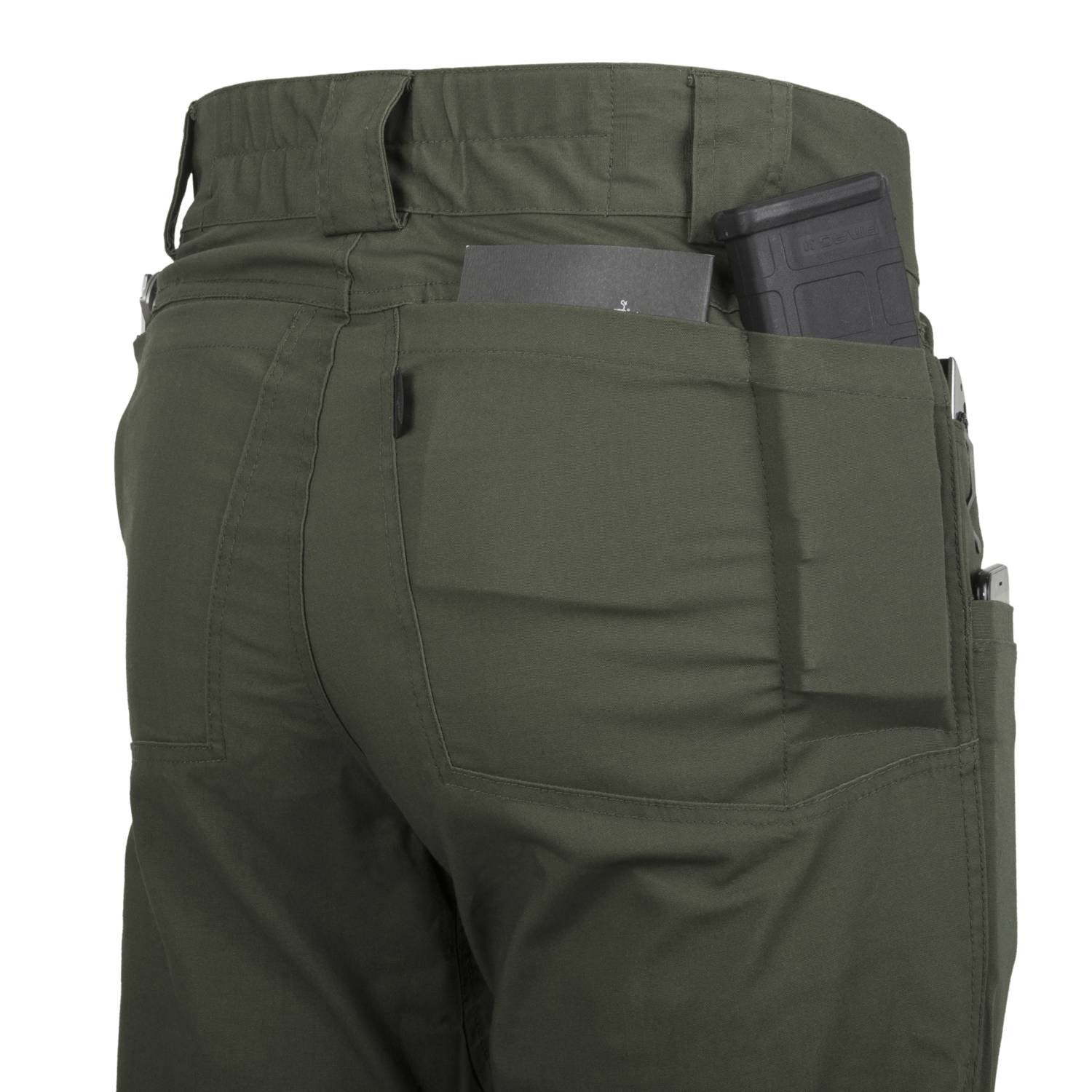 Pantalones GREYMAN TACTICAL DuraCanvas TAIGA de HELIKON-TEX, color taiga, con ocho bolsillos visibles