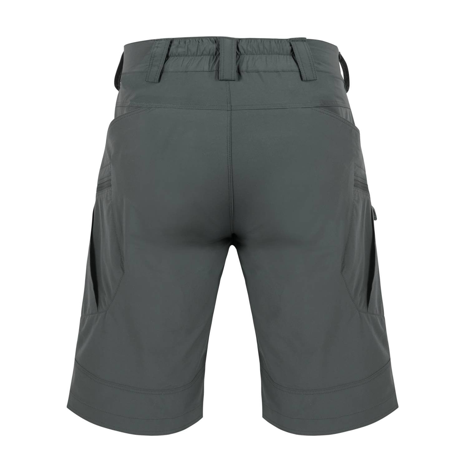 Pantalones cortos OTS VersaStretch Lite gris, 8 bolsillos, diseñados para climas cálidos y movimiento en terreno exigente