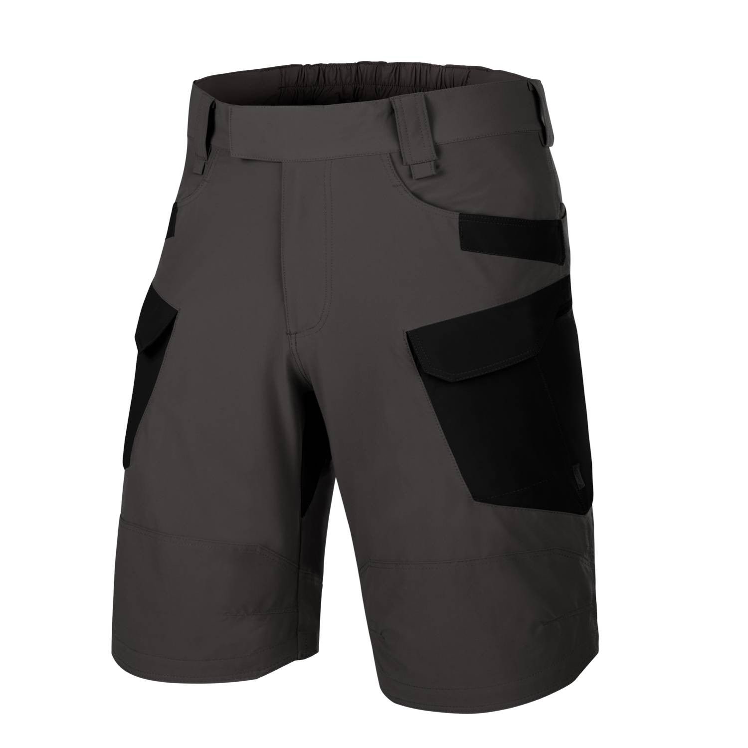 Pantalones cortos OTS VersaStretch Lite ash grey/negro, 8 bolsillos, material flexible