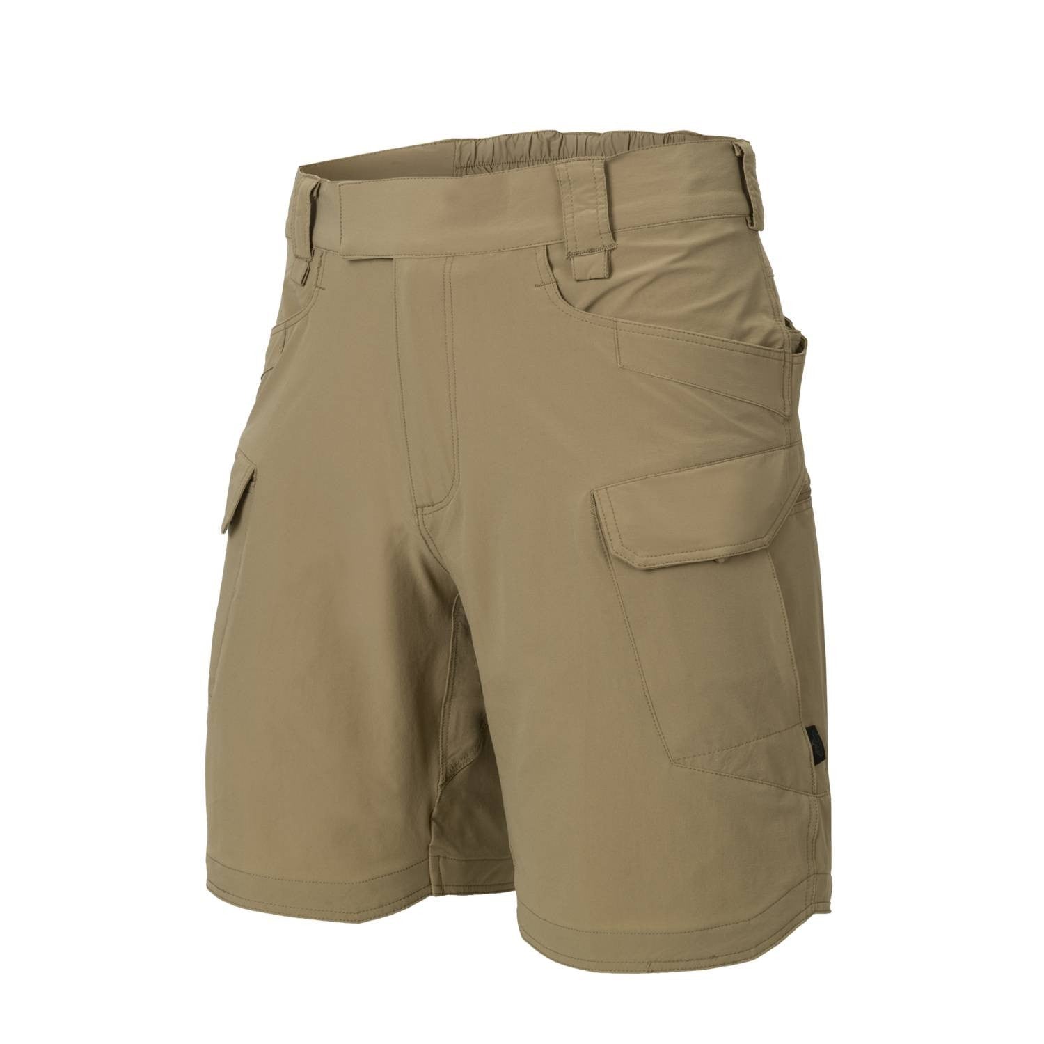 Bermudas OTS VersaStretch Lite negras, 8 bolsillos, diseño ligero para clima cálido