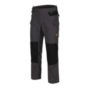 Pantalones PILGRIM Ash Grey/Negro con ocho bolsillos y refuerzo lumbar