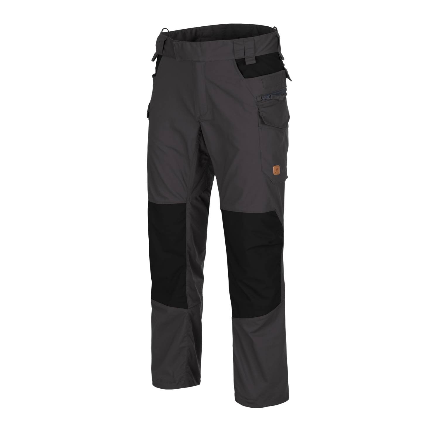 Pantalones PILGRIM Ash Grey/Negro con ocho bolsillos y refuerzo lumbar
