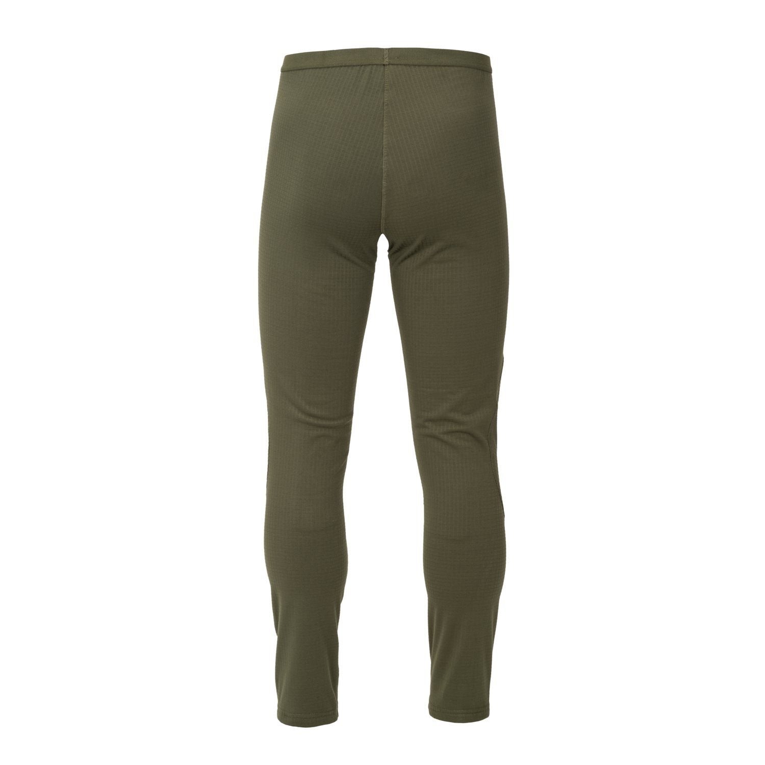 Pantalones térmicos US LEVEL 2 negros de poliéster y elastano, base layer compatible con pantalones trekking y tácticos