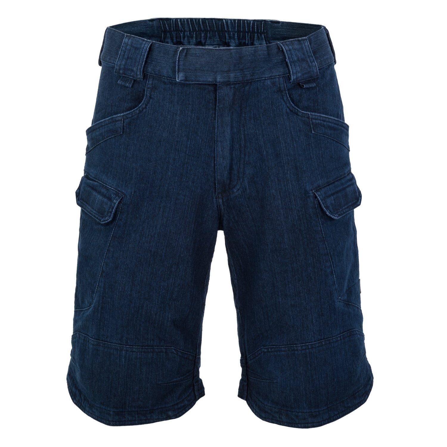 Pantalones cortos tácticos UTS rip-stop denim azul con 10 bolsillos y cierre YKK