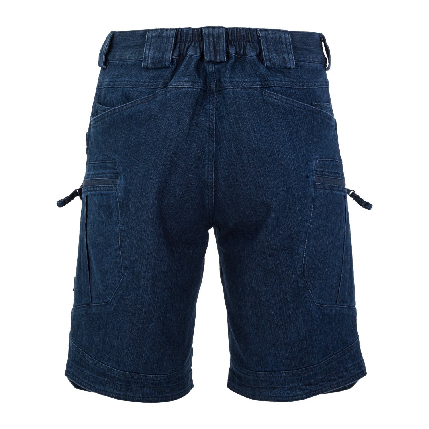 Pantalones cortos tácticos UTS rip-stop denim azul con 10 bolsillos y cierre YKK