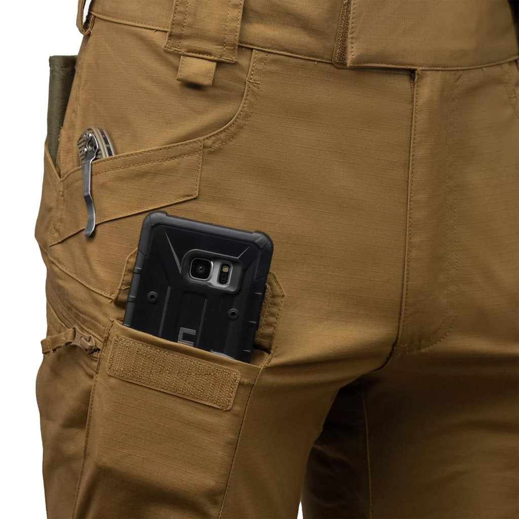 Pantalones cortos UTS Urban Tactical 11 verde oliva, rip-stop, 10 bolsillos