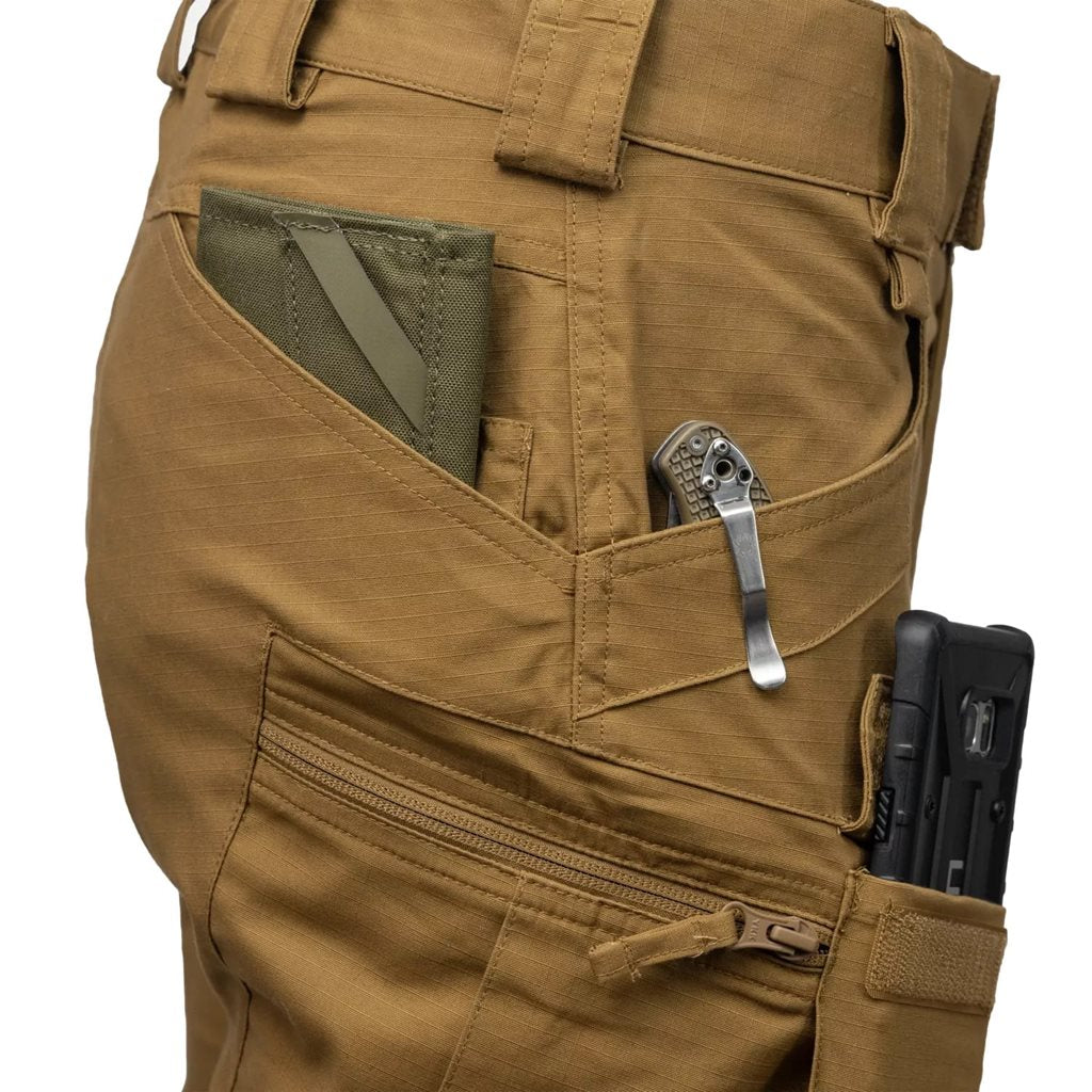 Pantalones cortos UTS Urban Tactical 11 verde oliva, rip-stop, 10 bolsillos