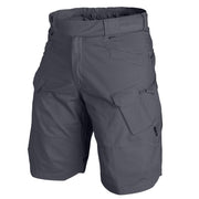 Pantalones cortos tacticos UT Urban Tactical 11" grises rip-stop, 10 bolsillos, cintura ajustable, cierre YKK