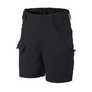Pantalones cortos tácticos URBAN TACTICAL 6" rip-stop en negro, diseño funcional y resistente