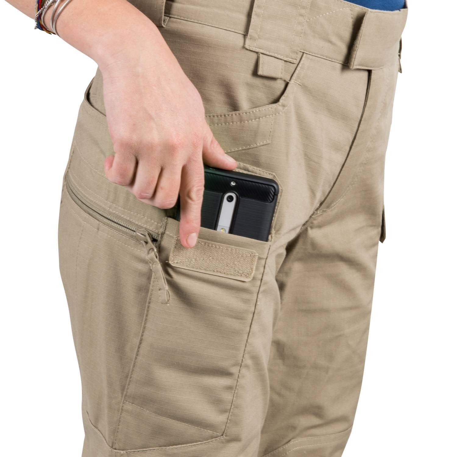 Pantalones tacticos mujer UTP® rip-stop color khaki