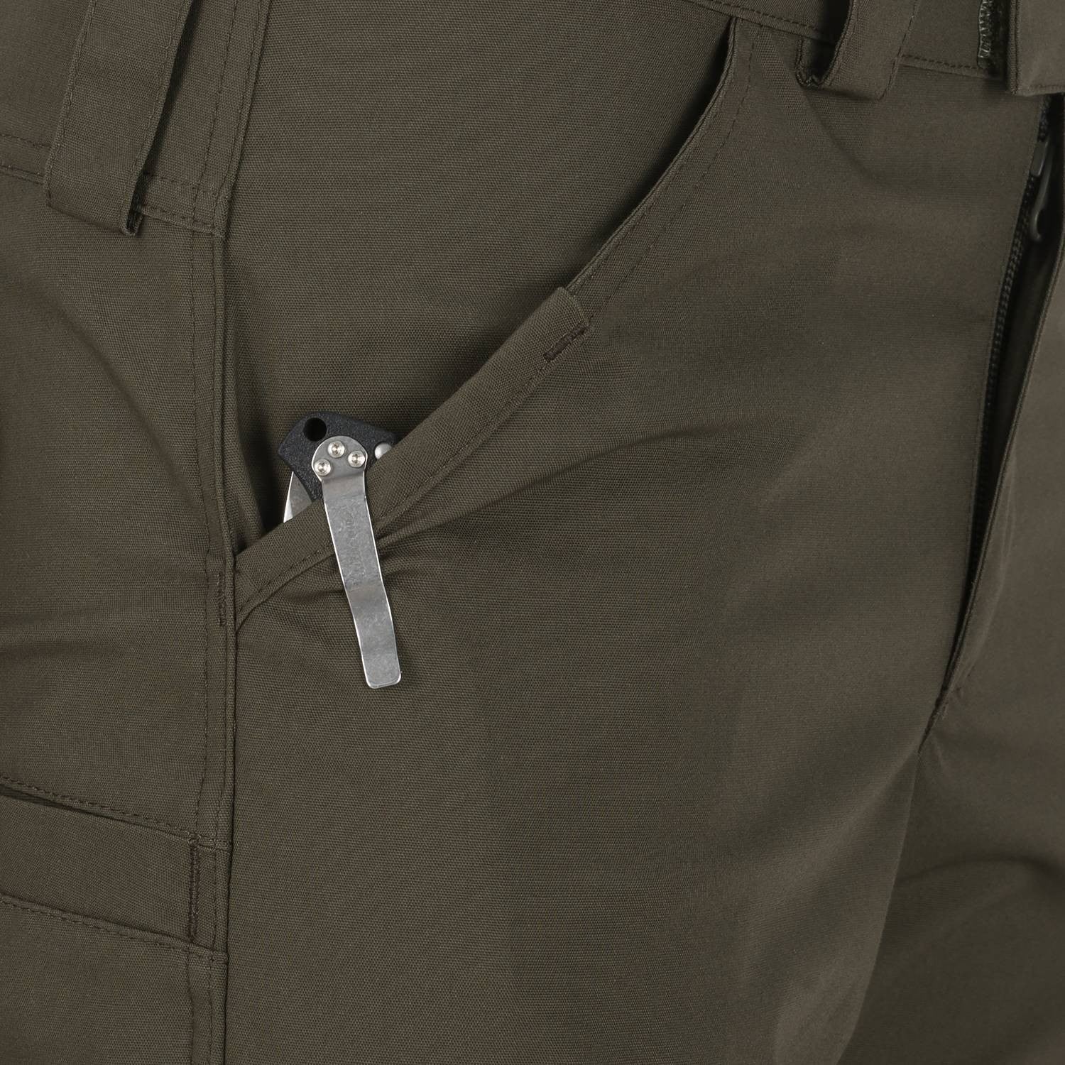 Pantalones WOODSMAN negros HELIKON-TEX en DuraCanvas