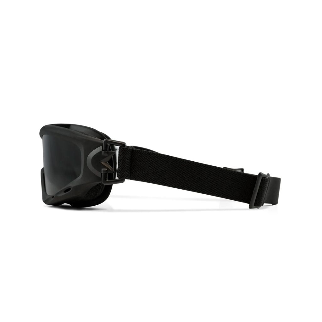 Gafas tácticas SPEAR, set de 3 lentes, marco negro y lentes extra anchas de policarbonato Selenite