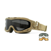 Gafas tácticas SPEAR Dual Lens con montura negra y set de 3 lentes