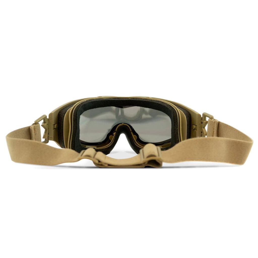 Gafas tácticas SPEAR, set de 3 lentes, marco negro y lentes extra anchas de policarbonato Selenite