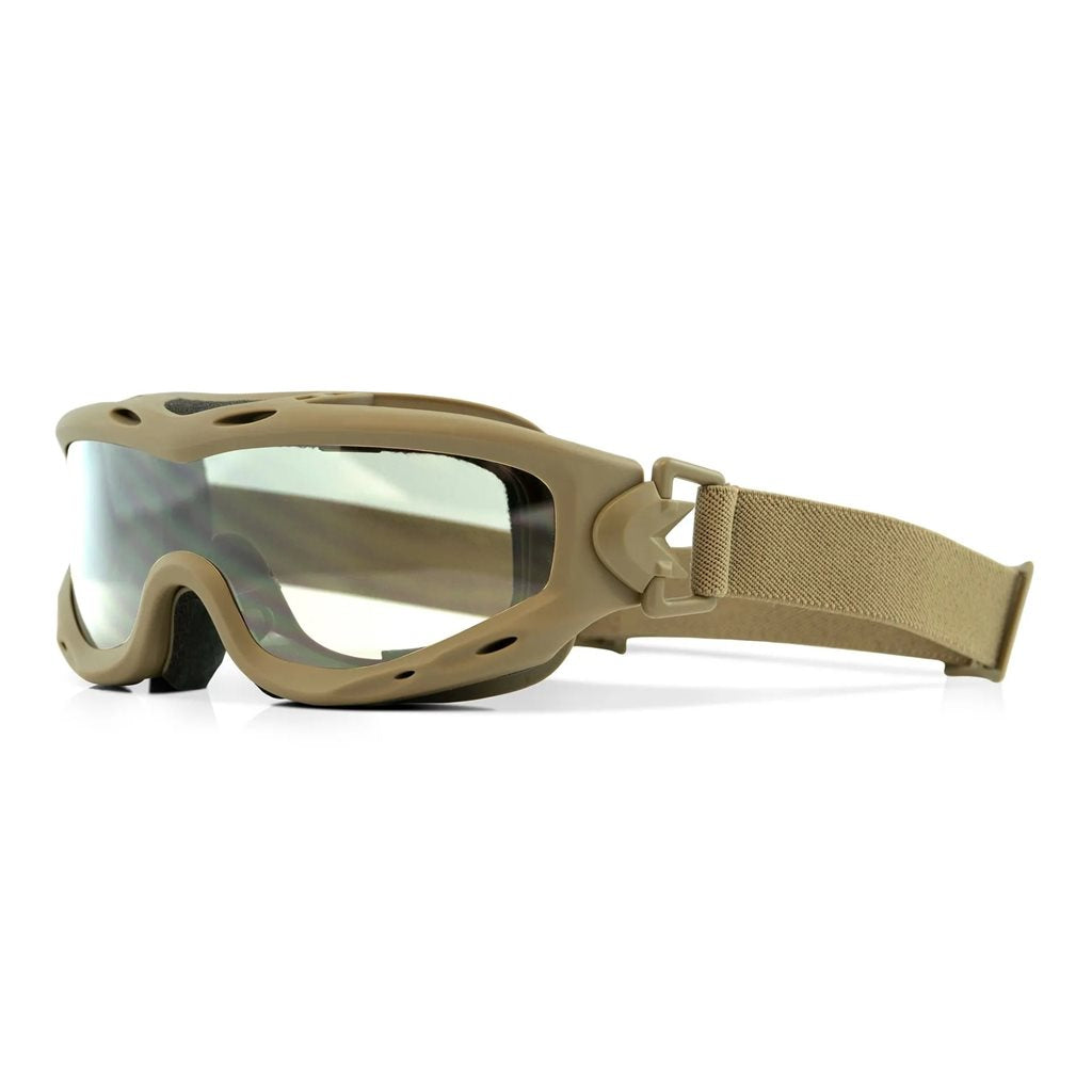 Gafas tácticas SPEAR, set de 3 lentes, marco negro y lentes extra anchas de policarbonato Selenite