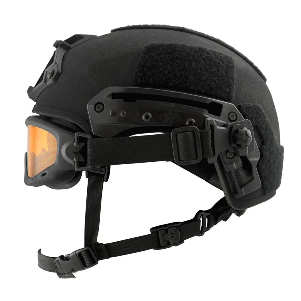 Montaje RAS Team Wendy para gafas SPEAR/NERVE en negro, adaptador para casco con sistema de liberación