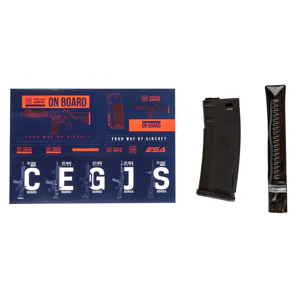 Rifle airsoft AEG M4 Carbine M-LOK negro (SA-F03) - vista lateral