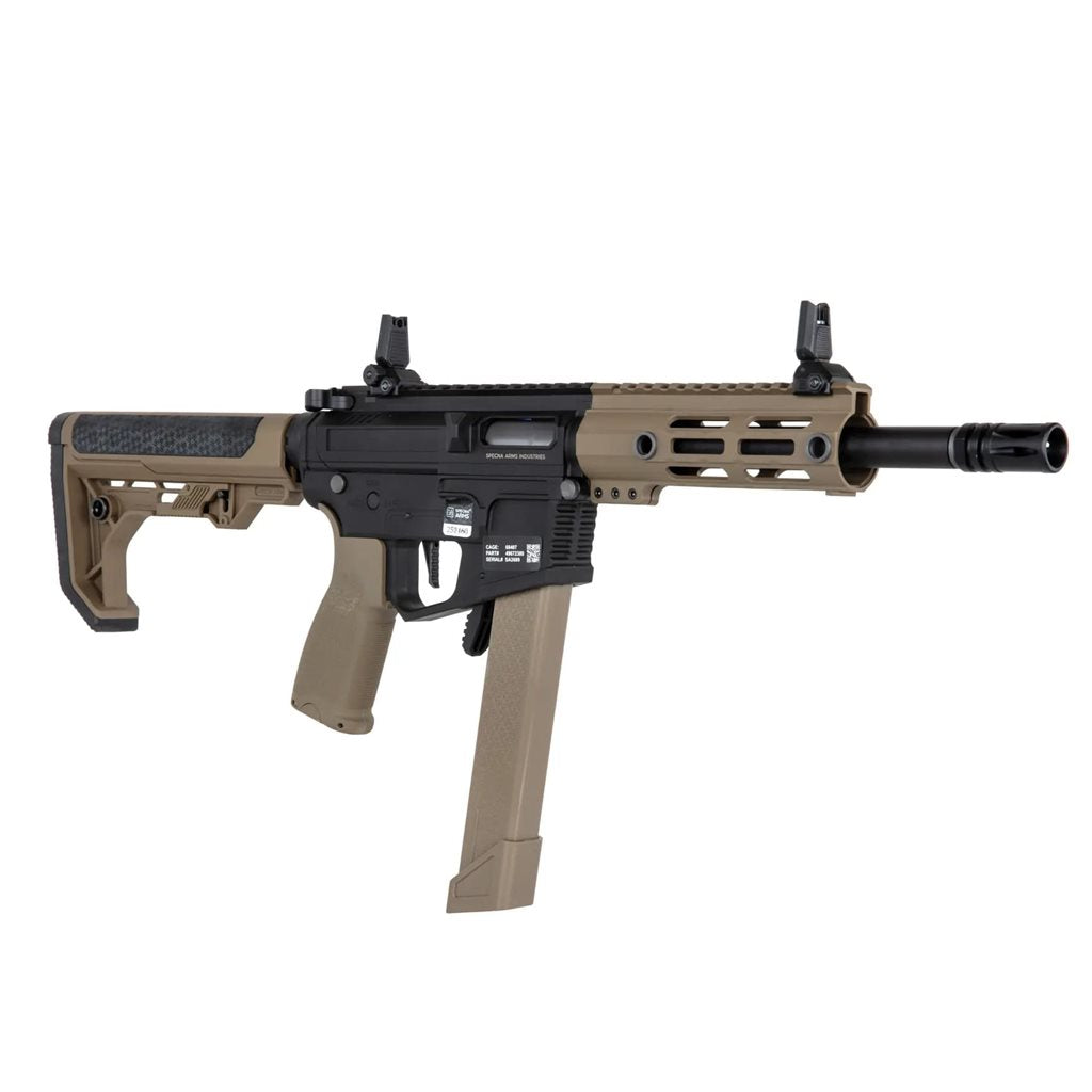 Subfusil airsoft AEG AR9 LIGHT OPS (SA-FX01) Negro y Coyote