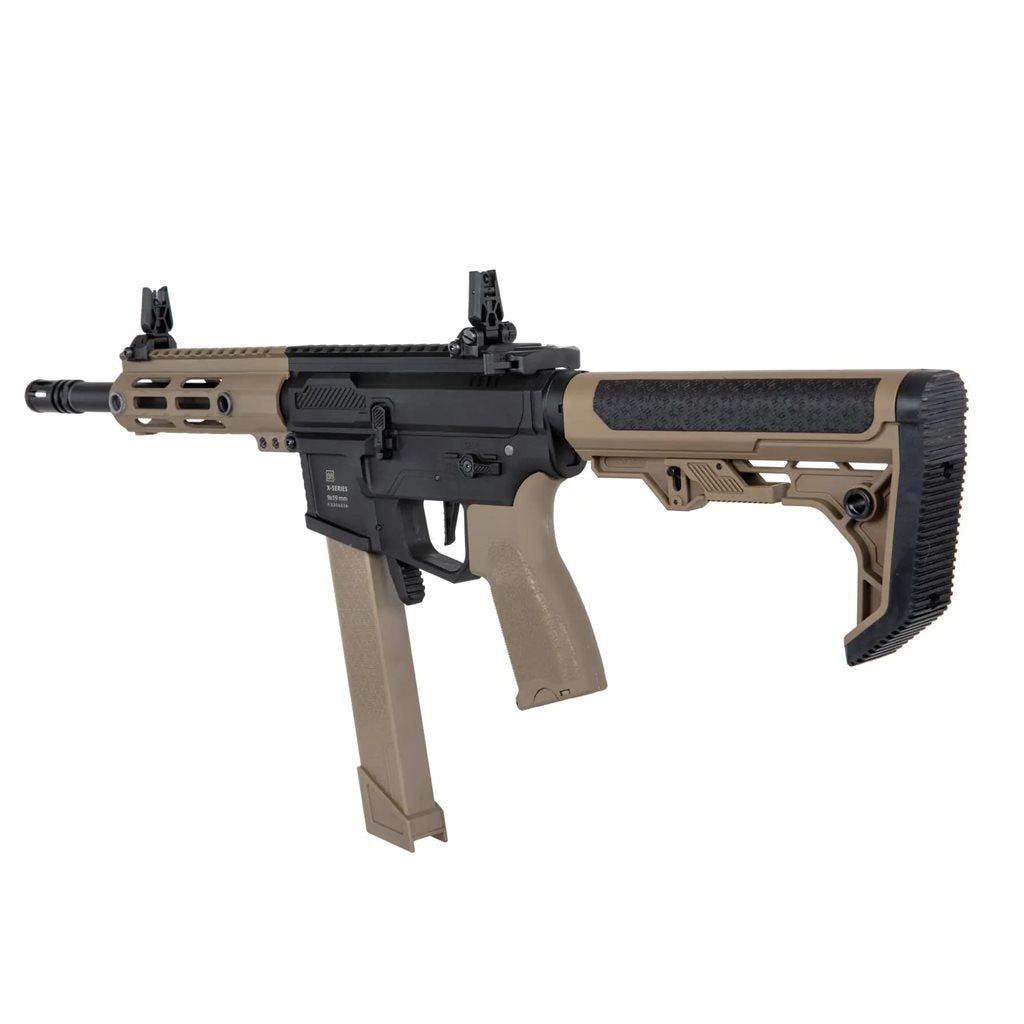 Subfusil airsoft AEG AR9 LIGHT OPS (SA-FX01) Negro y Coyote