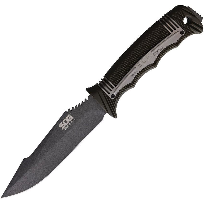 Cuchillo SEAL STRIKE DELUXE hoja fija verde, Clip point AUS-8