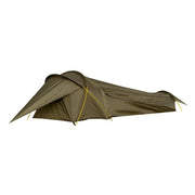 Toldo bivac MATY verde con membrana 10.000 mm H2O y costuras selladas