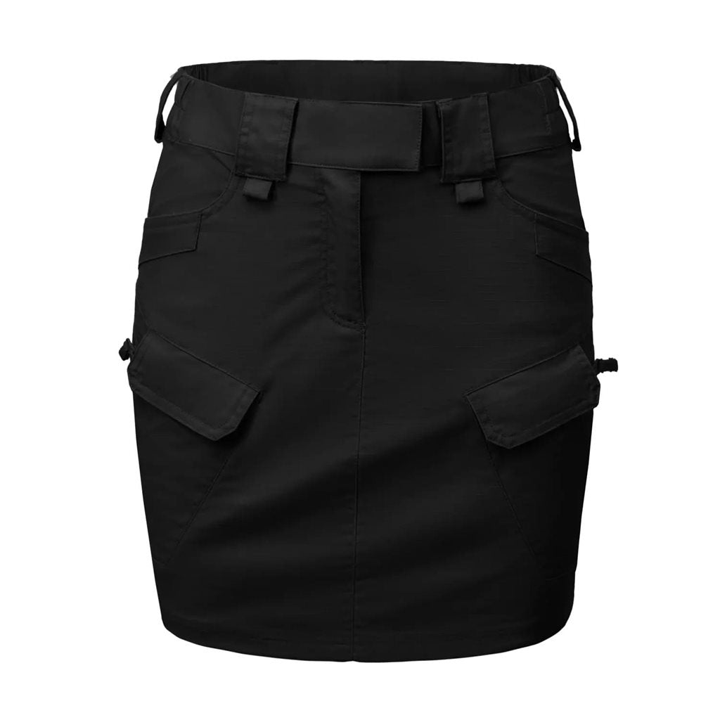 Falda mujer UTS rip-stop stretch negra con múltiples bolsillos