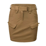 Falda mujer UTS rip-stop stretch color coyote con múltiples bolsillos y corte ergonómico