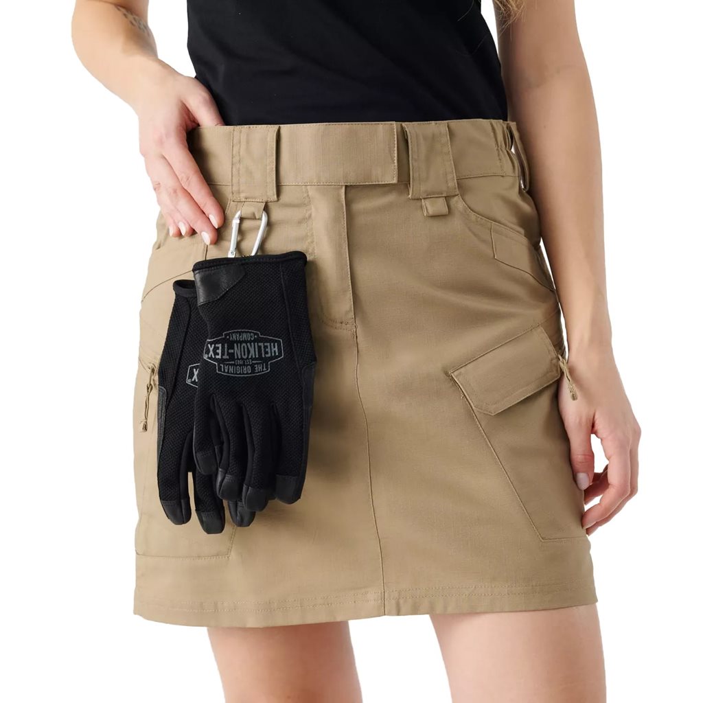 Falda mujer UTS rip-stop stretch KHAKI con múltiples bolsillos