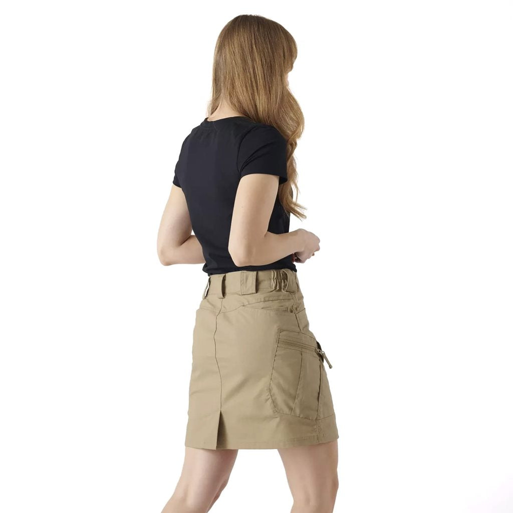 Falda mujer UTS rip-stop stretch KHAKI con múltiples bolsillos