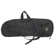 Funda STORM para rifle negra vista exterior con asas y correas tipo mochila