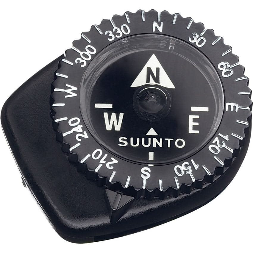 Brújula Suunto Clipper negra con clip para correa de reloj o mapa