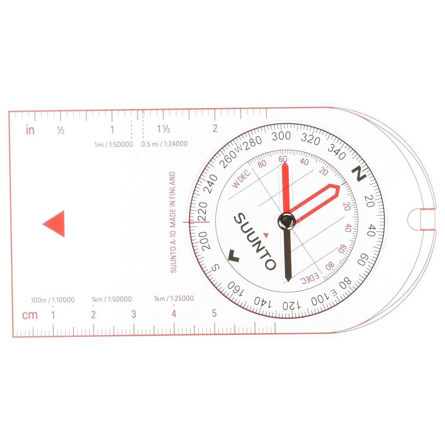 Brújula de placa SUUNTO A-10 NH, 57x90 mm