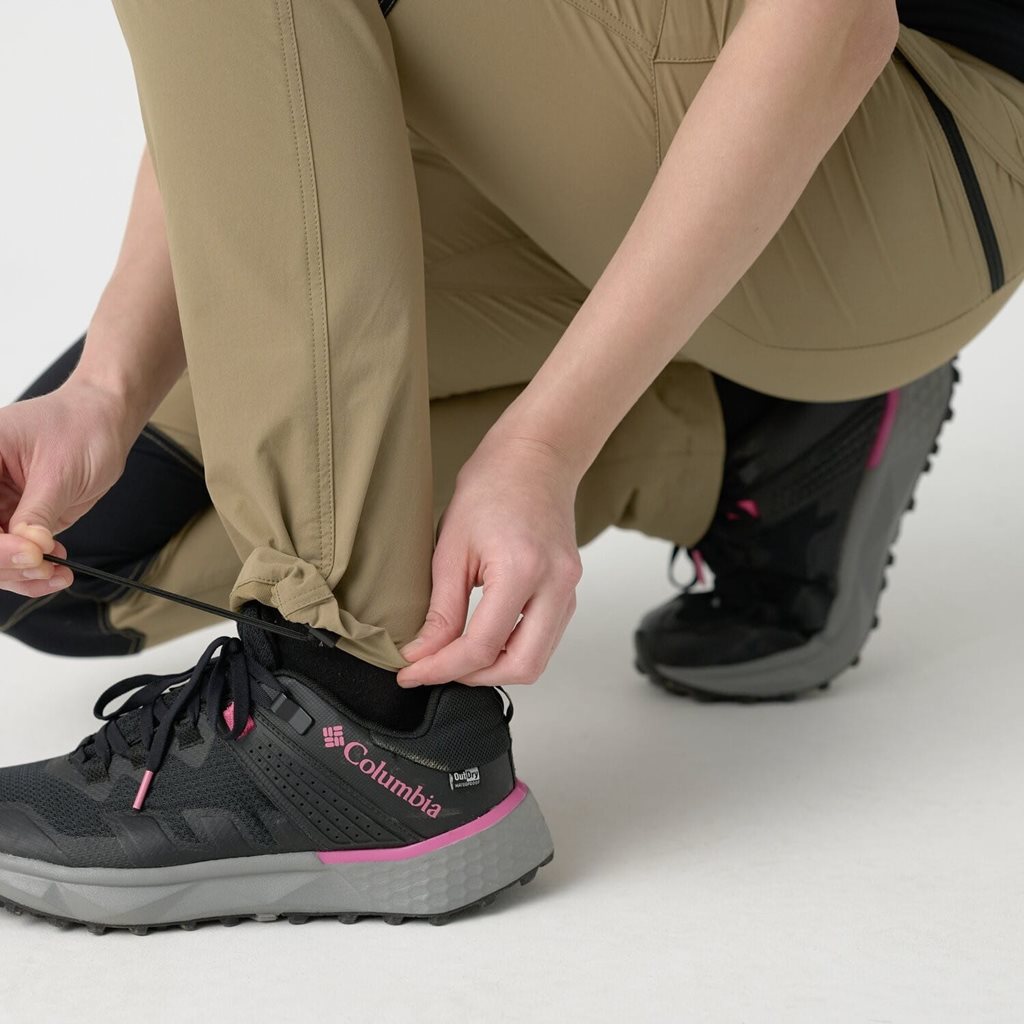 Pantalones softshell tacticos para mujer KHAKI/NEGRO
