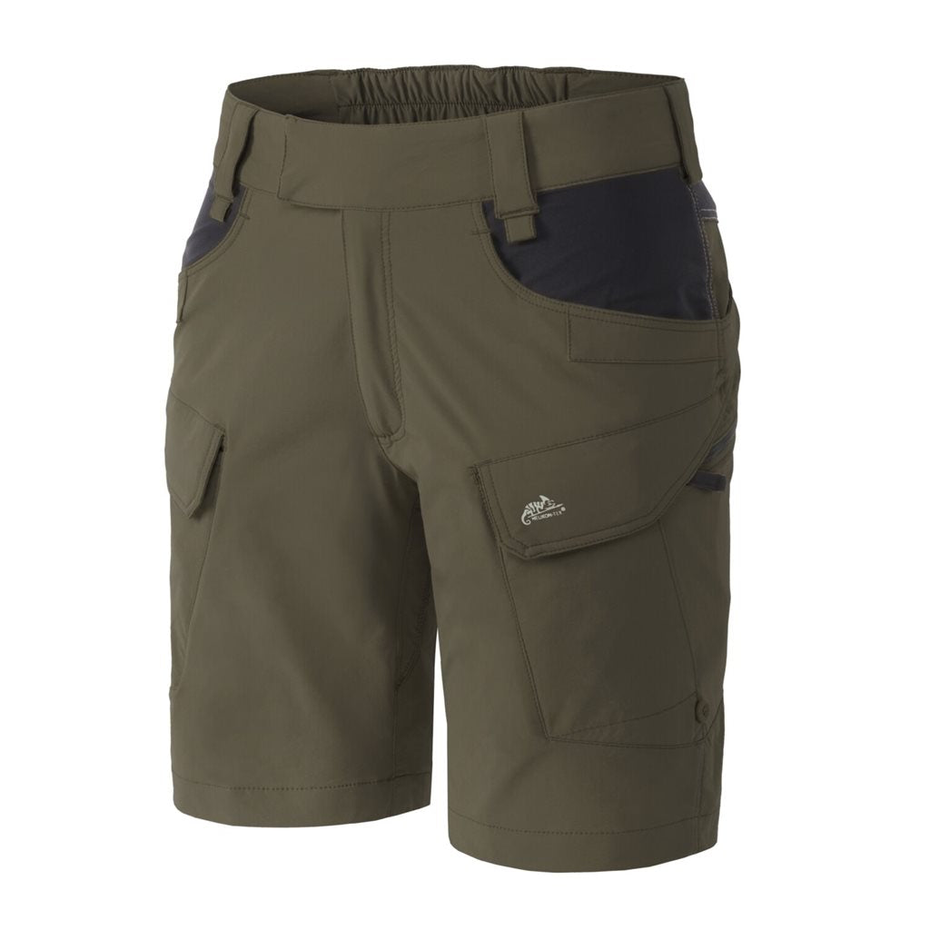 Pantalones cortos de mujer OTS VersaStretch Lite 8,5" Taiga Green/Negro