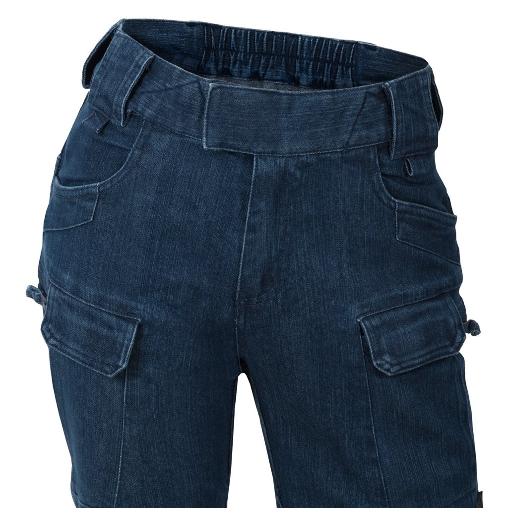Pantalones tácticos de mujer UTP Denim Stretch azul marino con múltiples bolsillos
