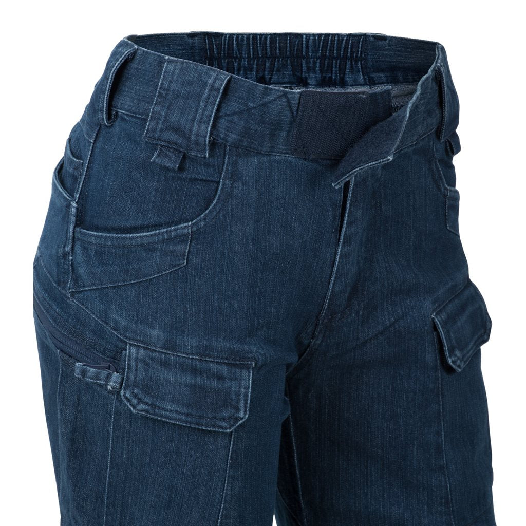 Pantalones tácticos de mujer UTP Denim Stretch azul marino con múltiples bolsillos