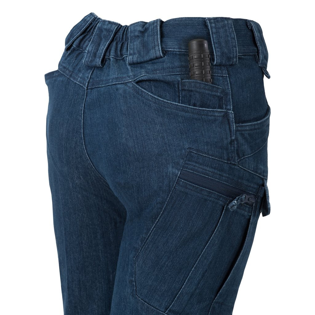 Pantalones tácticos de mujer UTP Denim Stretch azul marino con múltiples bolsillos