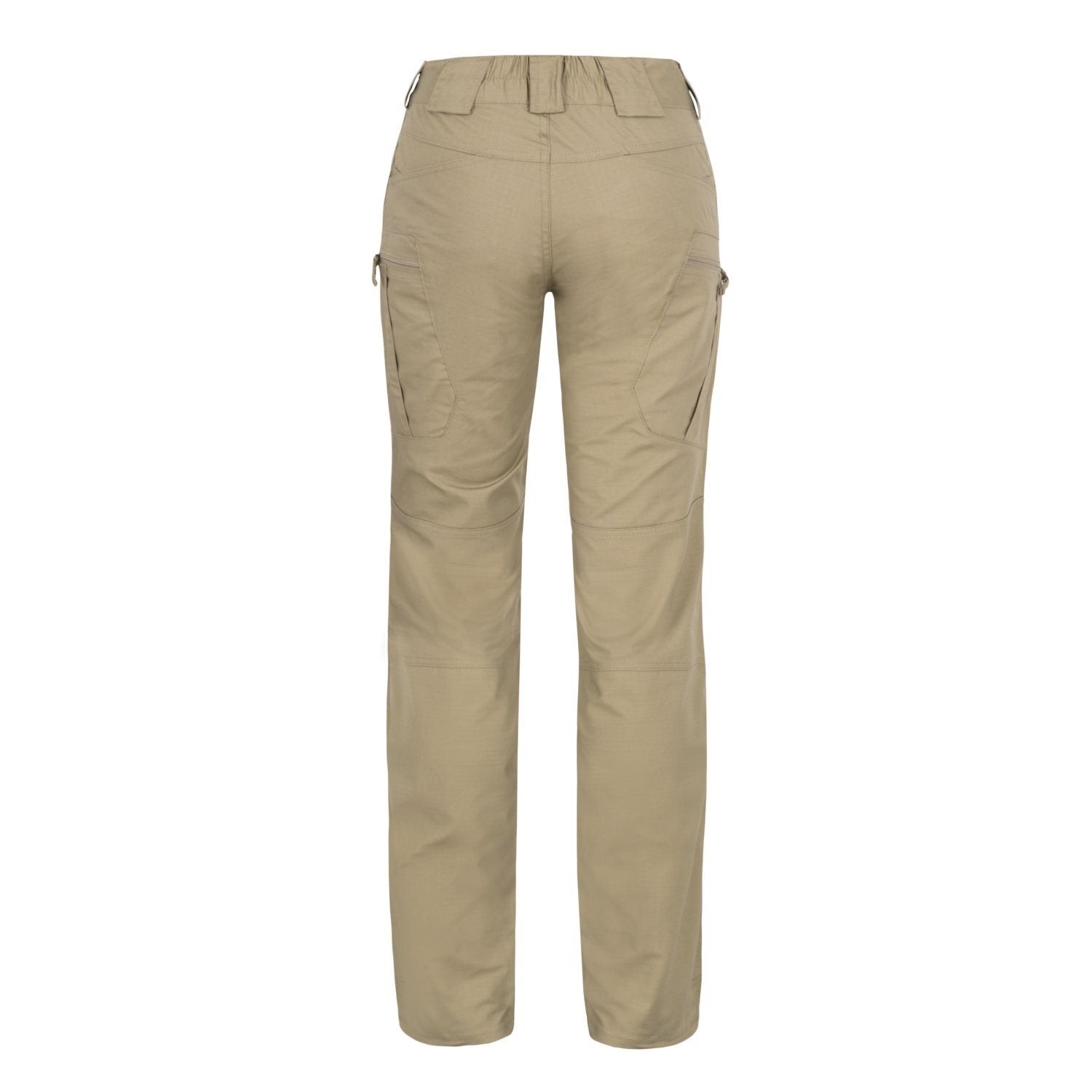 Pantalones tacticos UTP RESIZED rip-stop color khaki para mujer con multiples bolsillos y alojamientos para protectores de rodilla