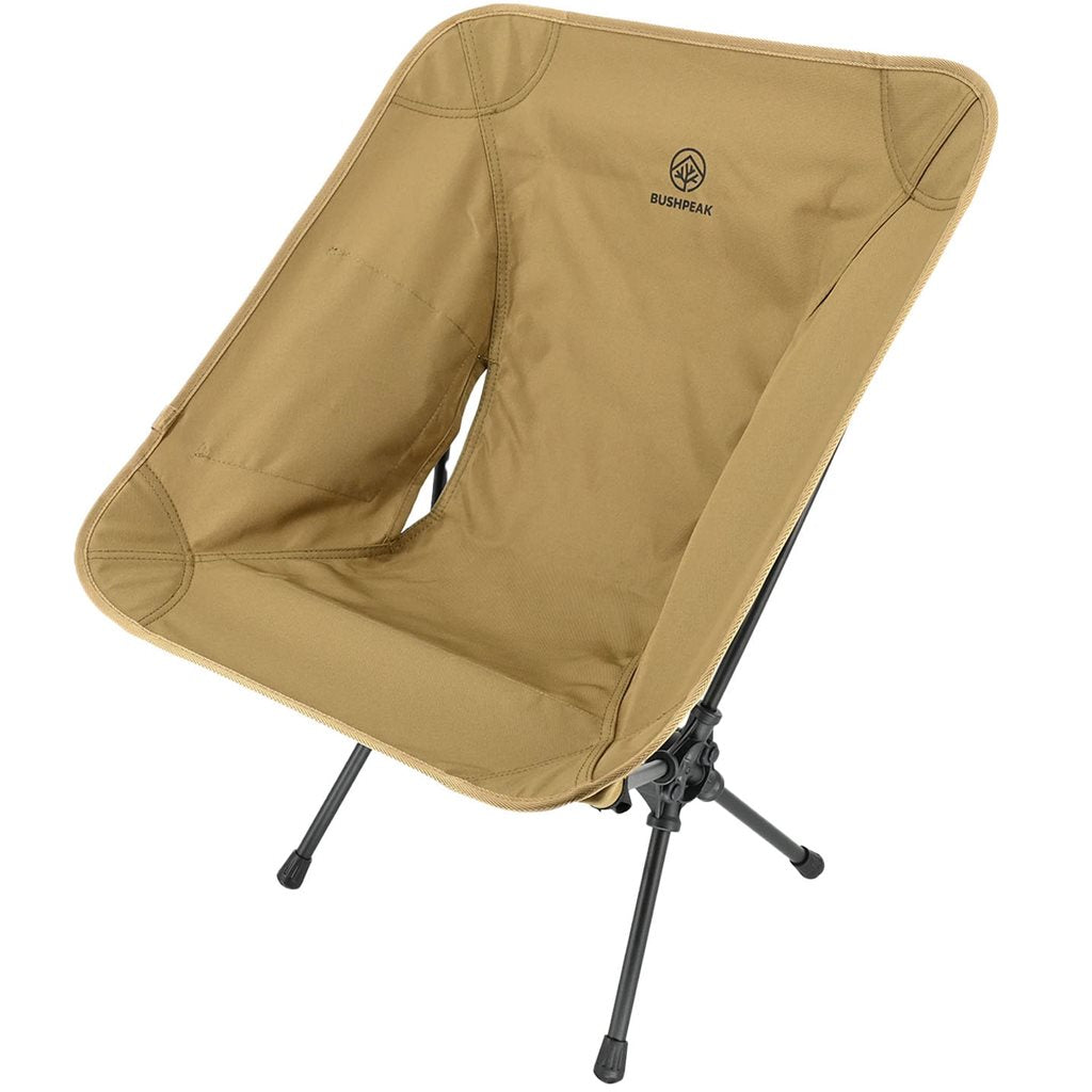Silla Wildscape Mini plegable ligera en color negro, diseño compacto para camping