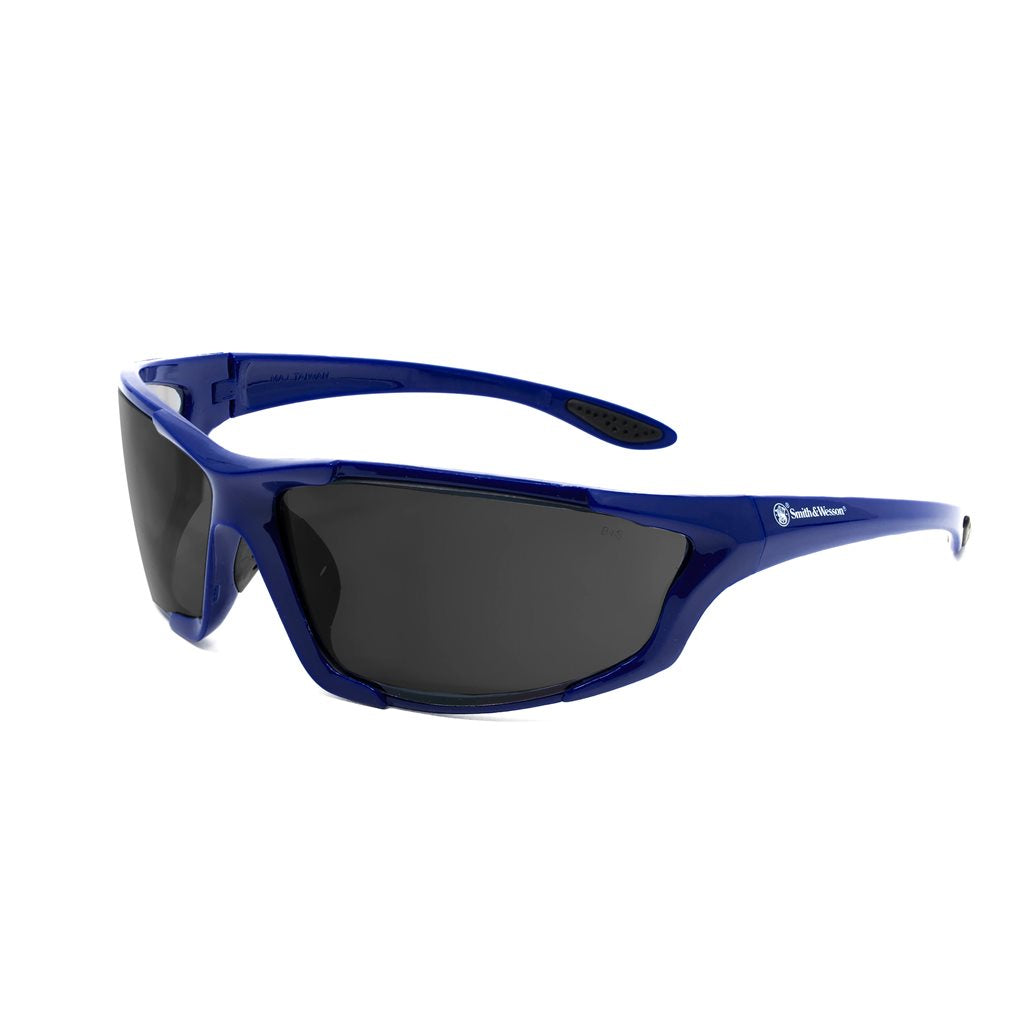 Gafas MAJOR SHOOTING azules con lentes ahumadas y protección balística